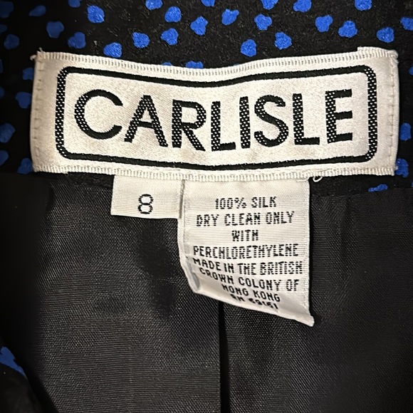 Beautiful Carlisle 100% silk quilted jacket and matching lined skirt size 8 - Picture 2 of 16
